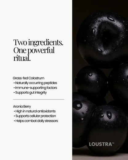 Loustra® Vital Gut Tonic – Colostrum & Aronia | Naturally Flavoured | No Artificial Sweeteners