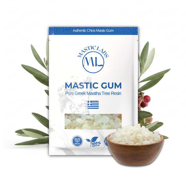 Pure Greek Chios Mastic Gum (Pistacia Lentiscus) - Normal/Small Size Tears