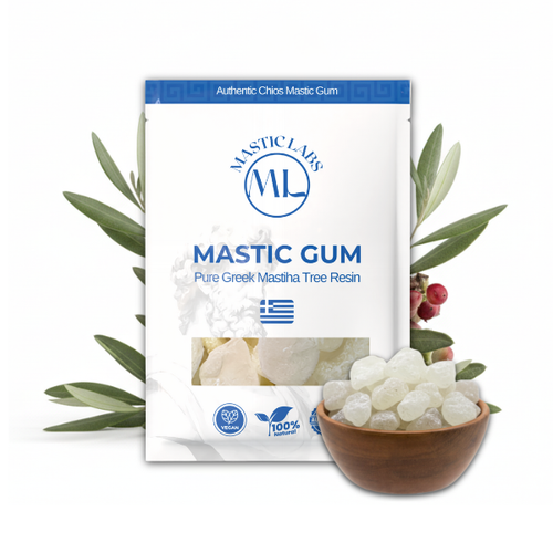 Pure Greek Chios Mastic Gum (Pistacia Lentiscus) - Large Tears Large (60g)