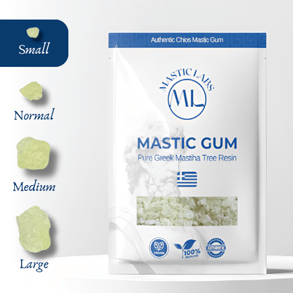 Pure Greek Chios Mastic Gum (Pistacia Lentiscus) - Normal/Small Size Tears