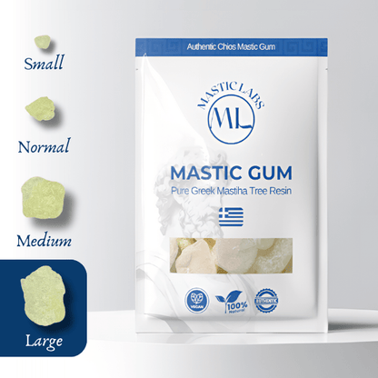 Pure Greek Chios Mastic Gum Mastiha (Pistacia Lentiscus) - Large Tears - Mastic Labs